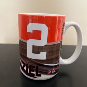 Johnny Manziel coffee mug Cleveland Browns